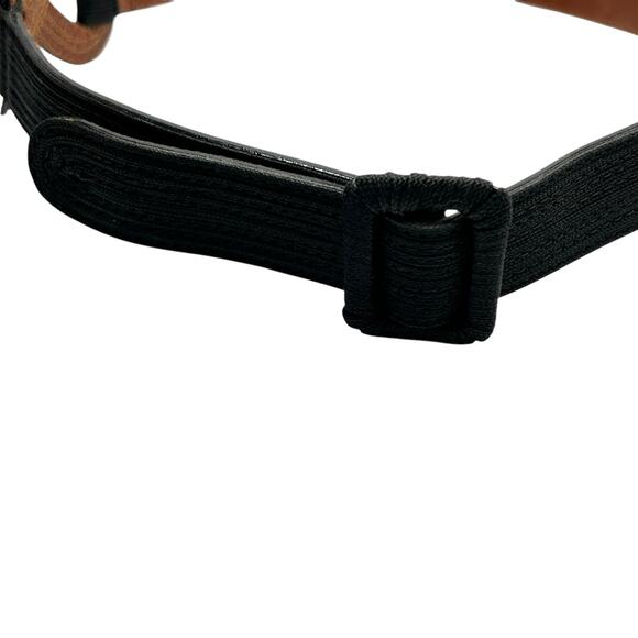 Vintage Giorgio Armani Black Waist Belt XS Fabric Buckle Italy - Picture 4 of 7
